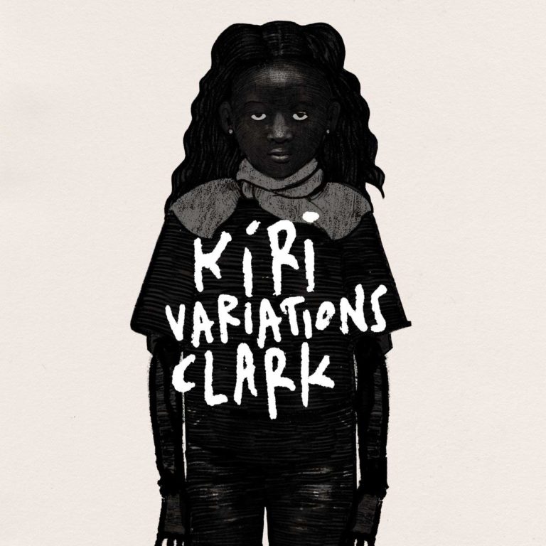 Illustration eines Mädchens mit dunkler Kleidung und KIRI VARIATIONS CLARK Schriftzug auf dem Cover.
