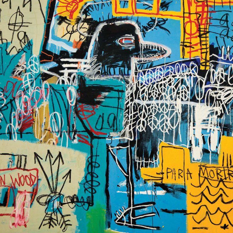 Abstrakte Kunst mit bunten, chaotischen Linien und Formen auf dem Coverbild.