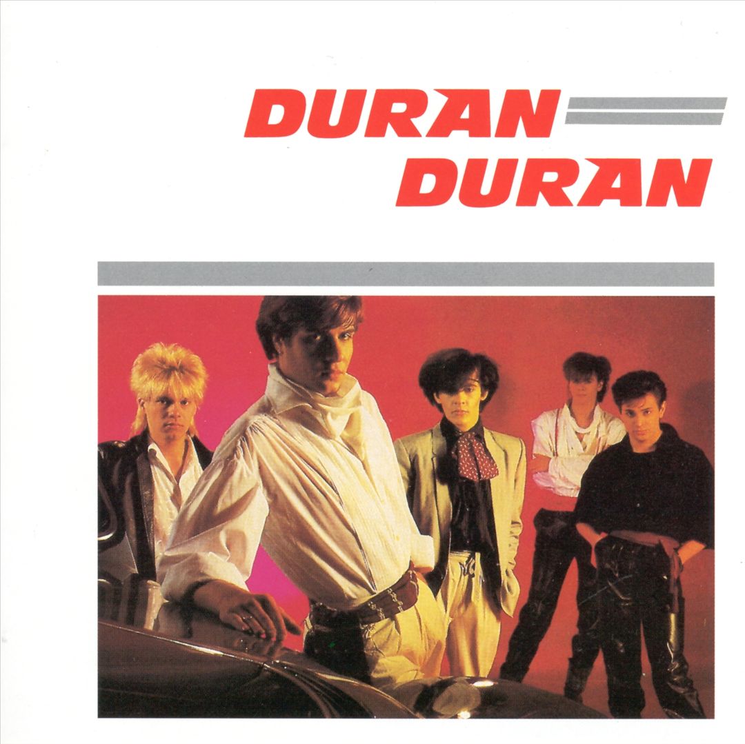Albumcover von Duran Duran (1981): Abstrakte Grafik mit geometrischen Formen und gedeckten Farben, gestaltet von Malcolm Garrett und Fin Costello.​