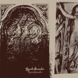 Detailreiches Cover mit sakralem Ornament und barockem Relief – Artwork zu „Antiphonals“ von Sarah Davachi, inspiriert von spirituellen Klangräumen.