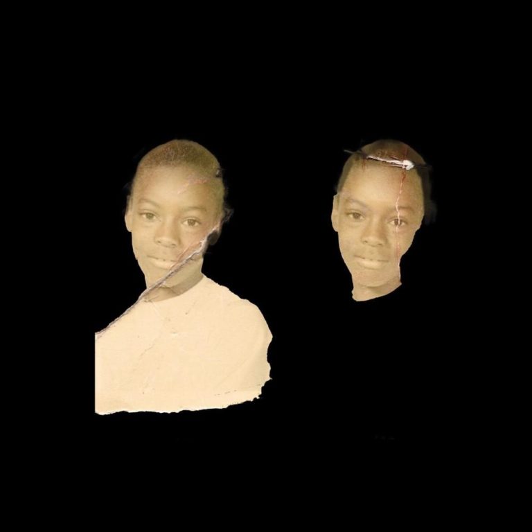 Zwei verblasste, schwebende Portraitköpfe von Vince Staples vor schwarzem Hintergrund – Cover seines Albums „Ramona Park Broke My Heart“.