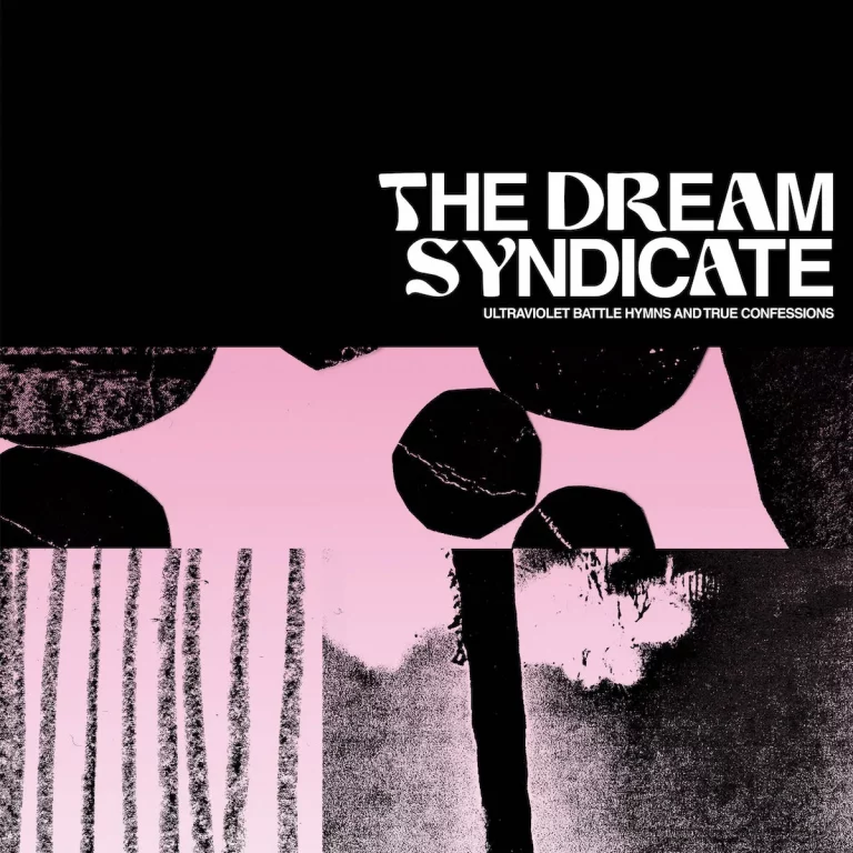 Abstrakte, teils grobkörnige Formen in Schwarz und Rosa zerschneiden sich wie Fragmente eines Traums. Das Cover zu „Ultraviolet Battle Hymns and True Confessions“ wirkt wie ein visuelles Echo aus Postpunk, No Wave und nostalgischem Noise.