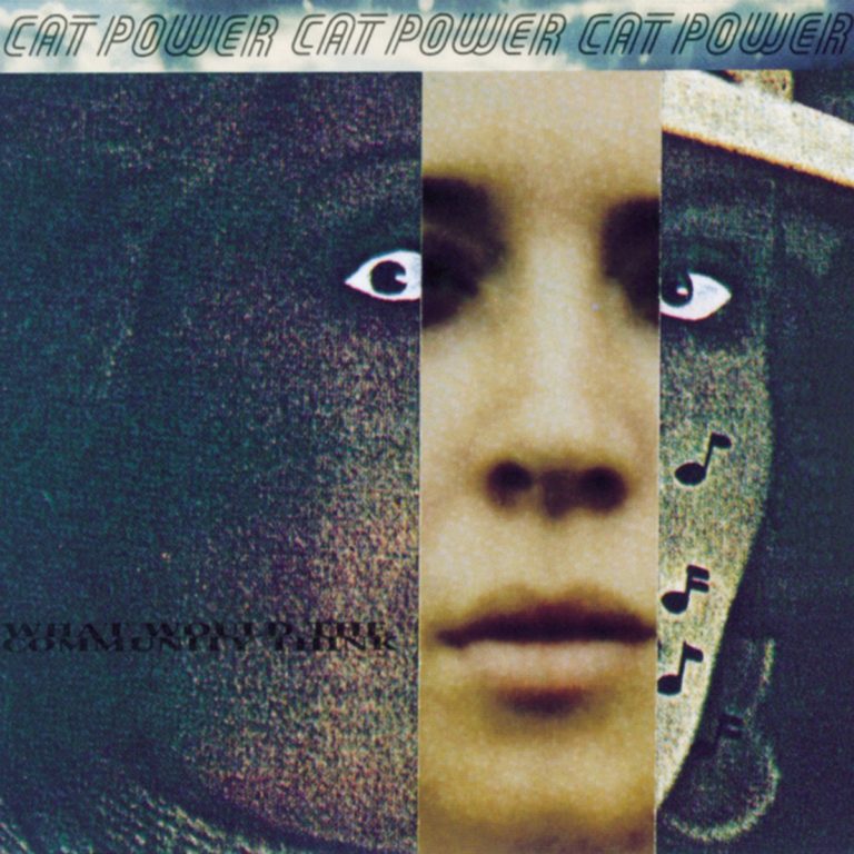 Collage aus drei Gesichtern und Noten auf dem Albumcover.