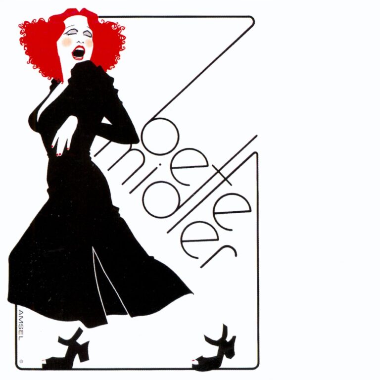 Albumcover von Bette Midler mit einer stilisierten Darstellung der Künstlerin in einem schwarzen Kleid.