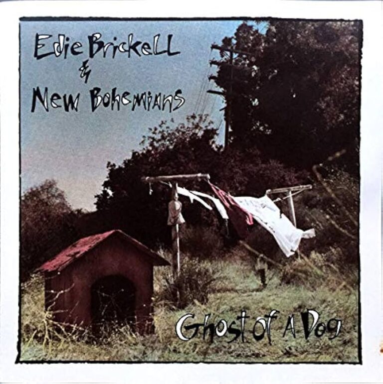 Albumcover von Edie Brickell und den New Bohemians mit einem Hundehäuschen und Wäsche auf einer Leine.