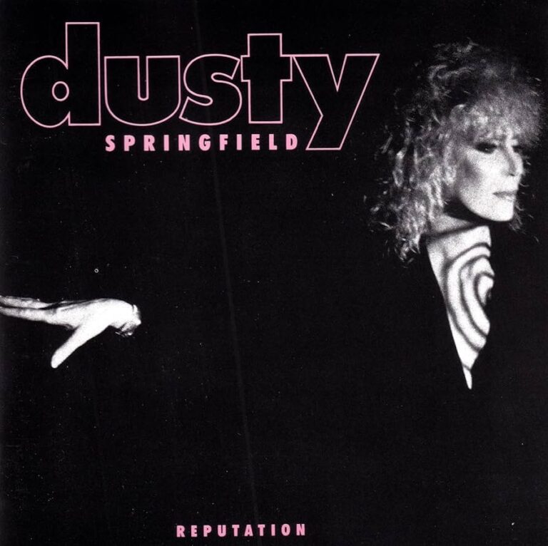 Albumcover von Dusty Springfield mit dem Titel Reputation, zeigt eine stilisierte Darstellung der Künstlerin.