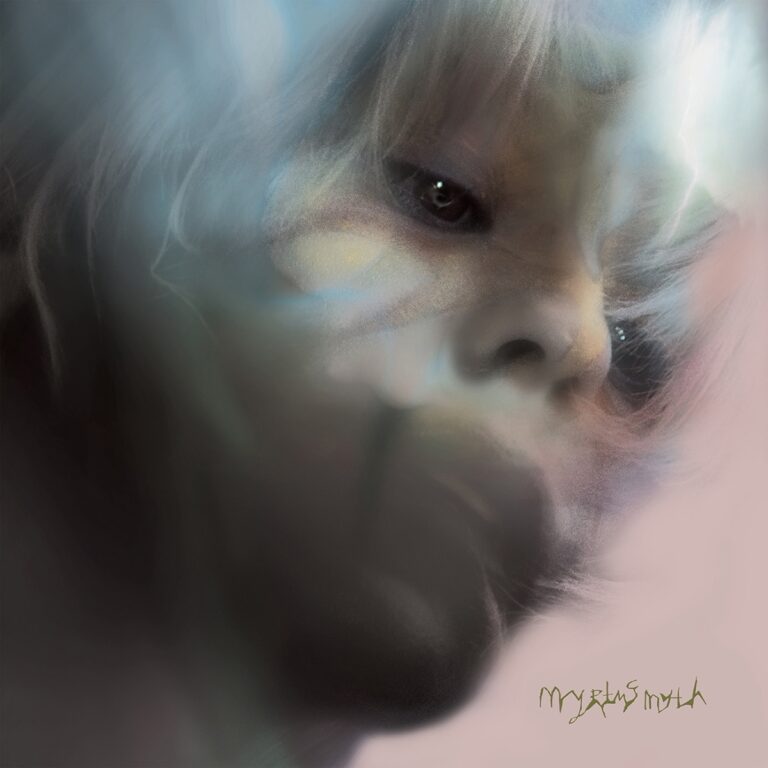 Cover von „Myrtus Myth“: Ein verträumtes Porträt von Kedr Livanskiy, umhüllt von nebligen, pastellfarbenen Lichtspielen, die eine mystische Atmosphäre erzeugen.​