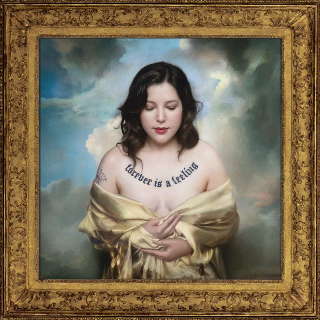 Cover des Albums „Forever Is a Feeling“ von Lucy Dacus – ein gefühlvolles Folk-Rock-Werk über Liebe, Wandel und innere Monologe.