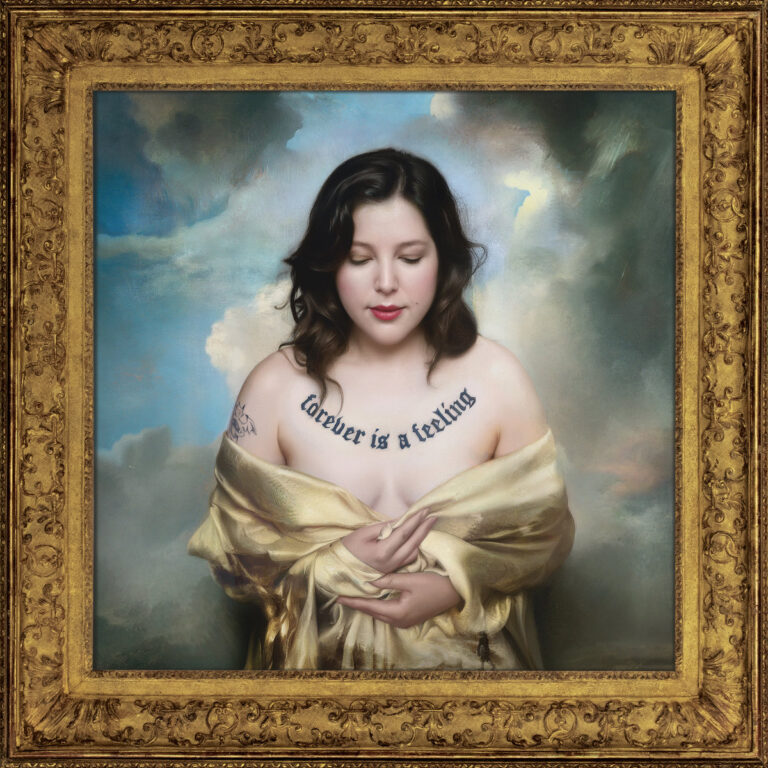 Cover des Albums „Forever Is a Feeling“ von Lucy Dacus – ein gefühlvolles Folk-Rock-Werk über Liebe, Wandel und innere Monologe.
