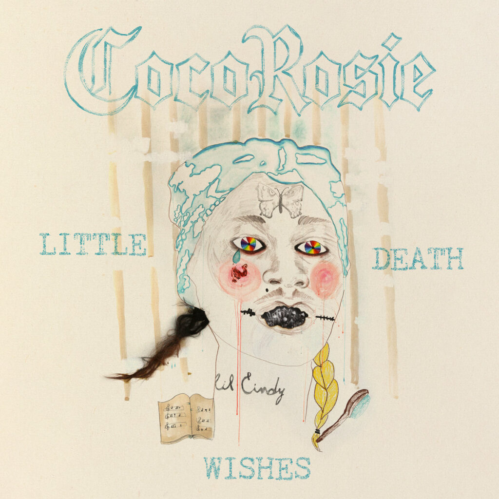 Cover des Albums „Little Death Wishes“ von CocoRosie – eine experimentelle Klangreise über Trauer, Transformation und kreative Selbstbefreiung.