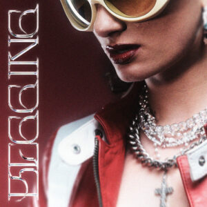 Cover der Single „Begging“ von Blush Davis – ein verführerischer Track zwischen Pop, R&B und Dance über Begehren, Maskerade und emotionale Verletzlichkeit.