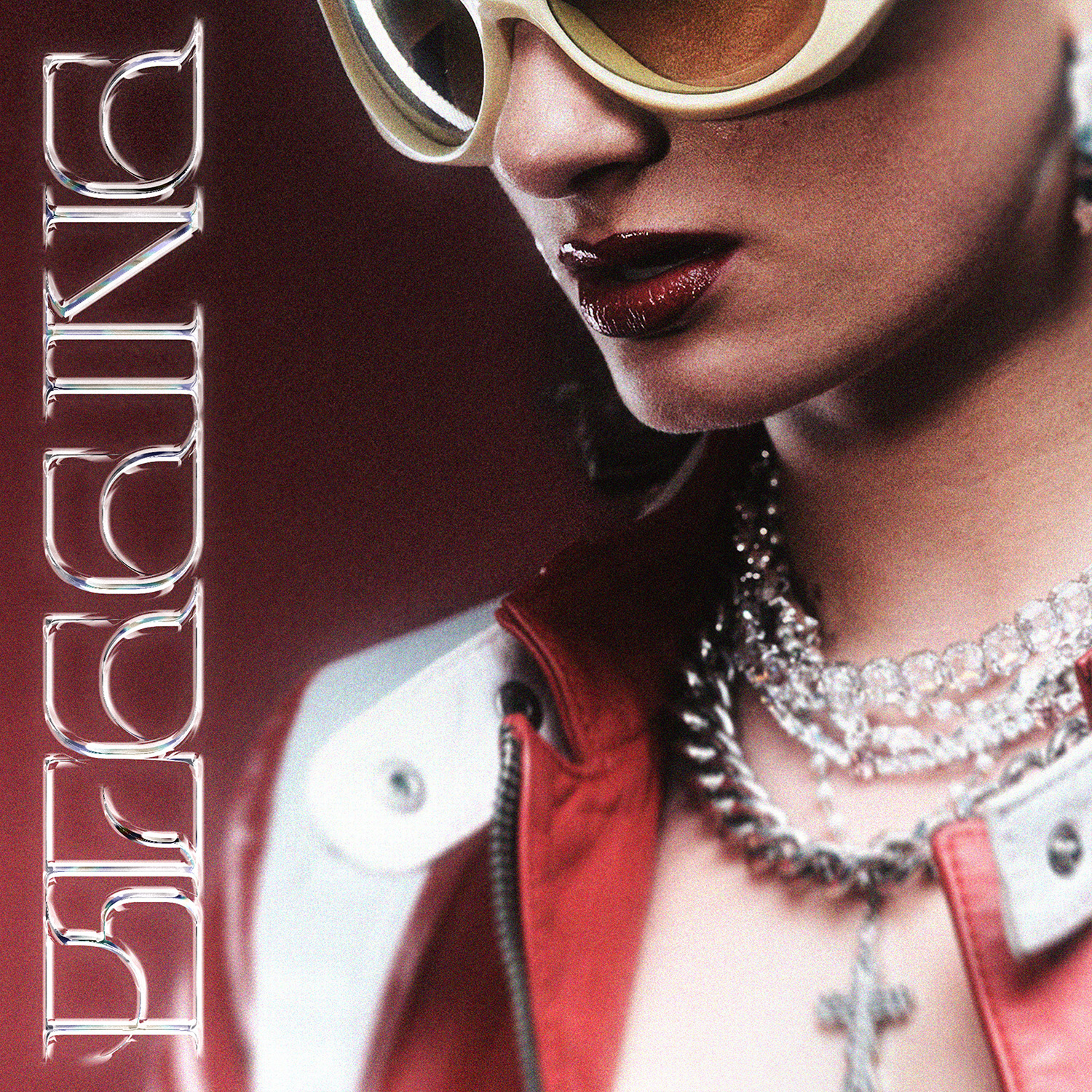 Cover der Single „Begging“ von Blush Davis – ein verführerischer Track zwischen Pop, R&B und Dance über Begehren, Maskerade und emotionale Verletzlichkeit.
