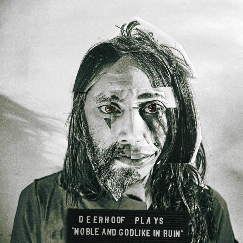 Cover von Deerhoofs Album „Noble and Godlike in Ruin“ – rauer Noise-Rock mit dystopischen Klängen