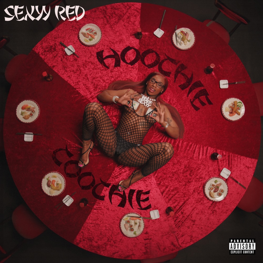 Cover der Single „Hoochie Coochie“ von Sexyy Red – basslastiger Hip-Hop-Track mit provokanten Texten und starker, selbstbewusster Ausstrahlung.