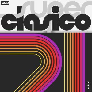 Cover von „Superclásico, Vol. 2“ mit Ariel Zetinas „Drag Queen Interior Design Challenge“, gestaltet von All Purpose Studio, ein Statement in klaren Linien und leuchtenden Farben.